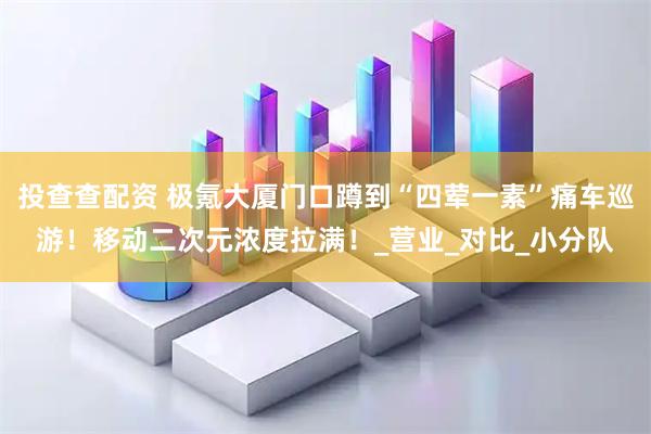 投查查配资 极氪大厦门口蹲到“四荤一素”痛车巡游！移动二次元浓度拉满！_营业_对比_小分队